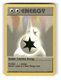 Double Colorless Energy 96/102 Uncommon Base Set Unlimited Pokemon MP - Image 1