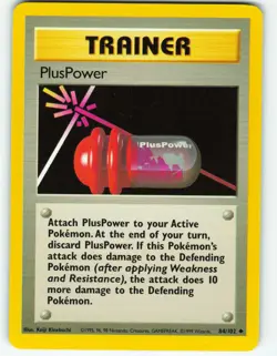 PlusPower - 84/102 Base Set - Pokemon TCG - 1999 - Image 1