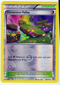 Dimension Valley Uncommon XY - Phantom Forces 93/119 MP Reverse Holo Pokemon TCG - Image 1
