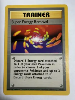Pokemon TCG Base Set Super Energy Removal 79/102 Uncommon Heavily Played - Image 1
