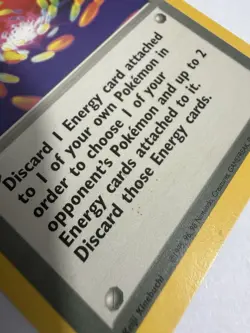 Pokemon TCG Base Set Super Energy Removal 79/102 Uncommon Heavily Played - Image 3