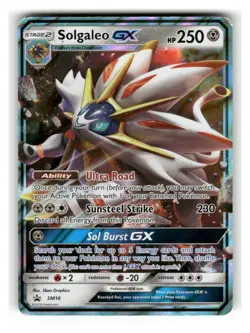 Solgaleo GX - SM16 Holo Promo Sun & Moon Promo Pokemon Moderately Played - Image 1