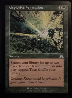 Explosive Vegetation - Onslaught - Magic The Gathering MTG Card - Image 1