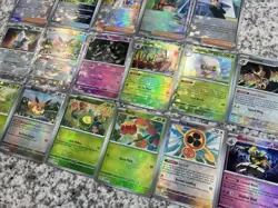 Lot of 17 Pokemon TCG Prismatic Evolutions Pokeball Pattern Reverse Holo Cards - Image 2