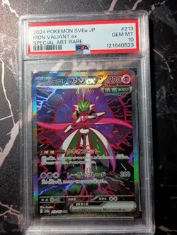 2024 Pokemon Sv8a Jo Iron Valiant 213 PSA 10 Gem Mint Japanese Art Rare - Image 1