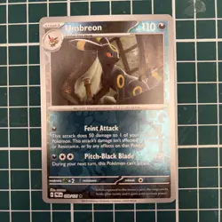 Pokemon Card Umbreon Prismatic Evolutions Reverse Holo Rare 059/131 Near Mint - Image 1