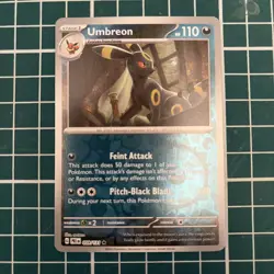 Pokemon Card Umbreon Prismatic Evolutions Reverse Holo Rare 059/131 Near Mint - Image 2