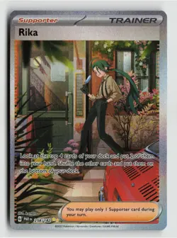 Pokemon - Rika - 258/182 SV04: Paradox Rift - Special Illustration Rare - NM - Image 1