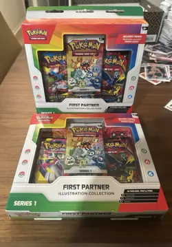 Pokemon TCG First Partner Illustration Collection Series 1 Boxes (2) SEALED - Image 1