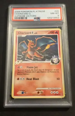 2009 Pokemon Platinum Charizard G Supreme Victors PSA 8 #20 - Image 1