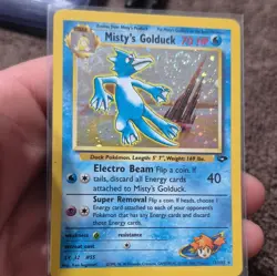 Pokemon TCG Misty's Golduck 12/132 Gym Challenge Holo Rare EN 2000 - Image 2
