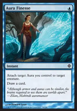 Aura Finesse -Foil Medium Play MTG Rise of the Eldrazi - Image 1