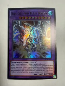 Blue-Eyes Twin Burst Dragon Ultra Rare Legendary Collection Kaiba LCKC-EN058 LP - Image 1