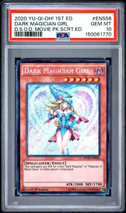 2020 1ST EDITION #ENS56 DARK MAGICIAN GIRL PSA 10 - Image 1
