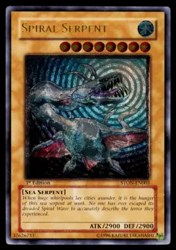 Spiral Serpent UTR - STON-EN003 LP Ultimate Rare Strike of Neos Yu-Gi-Oh - Image 1