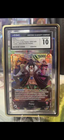 One Piece-(Leader) Foxy OP07-059 From “500 Years In The Future”- CGC GEM MINT 10 - Image 1