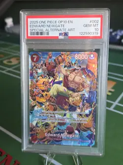 Bandai PSA 10 2025 One Piece CCG Edward Newgate SP ST15-002 Royal Blood Foil - Image 1