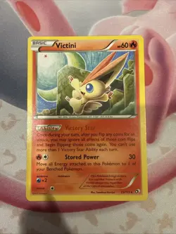 Pokemon TCG Victini Regular Rare Card 23/113 Legendary Treasures - Image 1