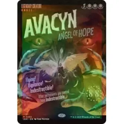 FOIL AVACYN, ANGEL OF HOPE (BORDERLESS) Innistrad Remastered Magic MTG MINT CARD - Image 1