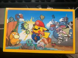 Mario Pikachu TCG Japanese Pokemon Center Box EMPTY NO CARDS - Image 1