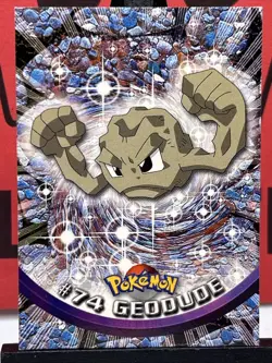 Geodude #74 TV Animation Edition Blue Logo Card Topps Pokemon - Image 3