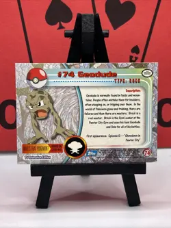 Geodude #74 TV Animation Edition Blue Logo Card Topps Pokemon - Image 5