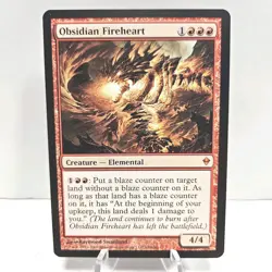 MTG Obsidian Fireheart Zendikar 140/249 Regular Mythic - Image 1