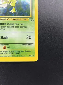 Scyther LP 10/64 Unlimited Jungle Pokemon Holo 1999 LP - Image 5