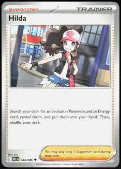 Hilda 084/086 Uncommon White Flare Pokemon Near Mint - Image 1