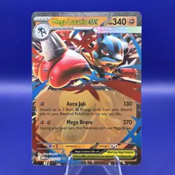 Mega Lucario ex 077/132 Double Rare Pokemon Mega Evolution NM - Image 1