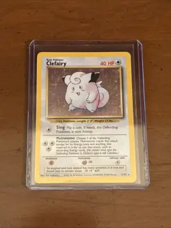 Clefairy 5/102 Unlimited Base Set Pokemon TCG Holo - Image 1