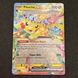 Pikachu ex 057/217 Double Rare Ascended Heroes Pokemon Holo Near Mint #LA2 - Image 1