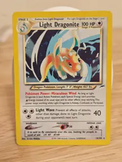 Pokemon TCG Light Dragonite - Neo Destiny 14/105 Holo Unlimited - Holo Rare - Image 1