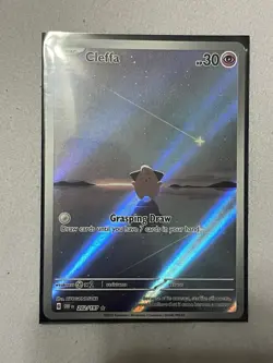 Pokemon Cleffa 202/197 SV03: Obsidian Flames Illustration Rare Holo - Image 4