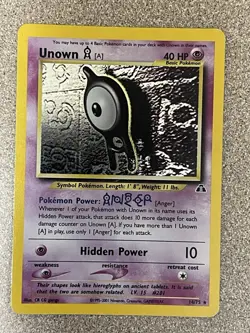 Pokemon TCG - Unown A - 14/75 - Rare - Holo - Neo Discovery [Lightly Played] - Image 1