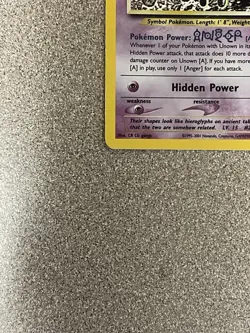Pokemon TCG - Unown A - 14/75 - Rare - Holo - Neo Discovery [Lightly Played] - Image 3