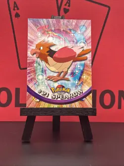 Spearow #21 Topps Pokemon 1999 TV Animation Edition Non Holo Blue Logo NM - Image 2