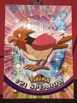 Spearow #21 Topps Pokemon 1999 TV Animation Edition Non Holo Blue Logo NM - Image 3