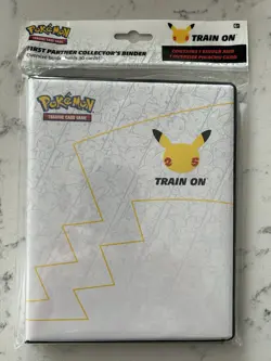 Pokemon 25th Anniversary First Partner Collector's Binder NEW Oversized Pikachu 820650809606 - Image 1