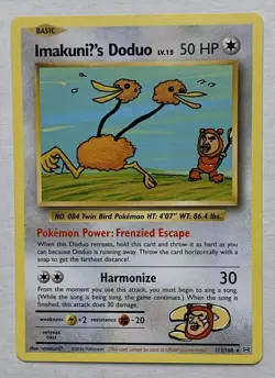 Pokemon XY Evolutions ImakuniU's Doduo 112/108 Secret Rare LP - Image 1