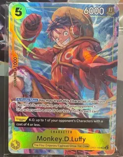One Piece CCG Monkey D Luffy Sealed Promo Card #OP07-109 - Image 1