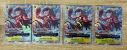 4 x One Piece TCG OP07-109 Super Rare Alt Art Monkey D Luffy Promo NM (Playset) - Image 3