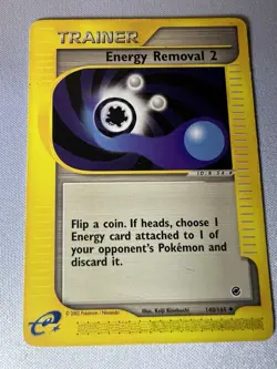 Energy Removal 2 140/165 MP WoTC Expedition Pokemon Card - Image 1