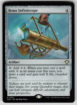 Brass Infiniscope Rare Commander: Secrets of Strixhaven 51 MTG Near Mint 2026 - Image 1