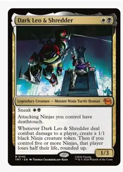 1x MTG Dark Leo & Shredder - TMNT Mythic! NM Mint! - Image 1