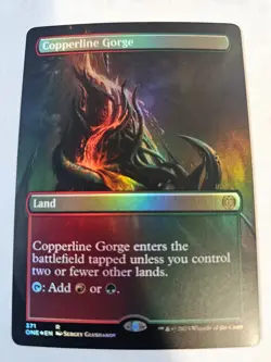 MTG - Copperline Gorge FOIL Borderless - Phyrexia All Will Be One - Image 1
