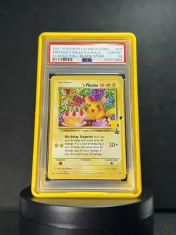 2021 POKEMON CELEBRATIONS CLASSIC COLLECTION #24 BIRTHDAY PIKACHU-HOLO PSA 10 - Image 1