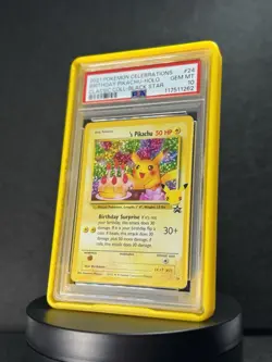 2021 POKEMON CELEBRATIONS CLASSIC COLLECTION #24 BIRTHDAY PIKACHU-HOLO PSA 10 - Image 2