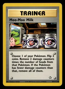 Moo-Moo Milk 101/111 Common Neo Genesis WOTC Pokemon LP - Image 1