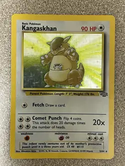 Pokemon TCG Kangaskhan Jungle 05/64 Holo -MODERATELY PLAYED- /-LIGHTLY PLAYED- - Image 1